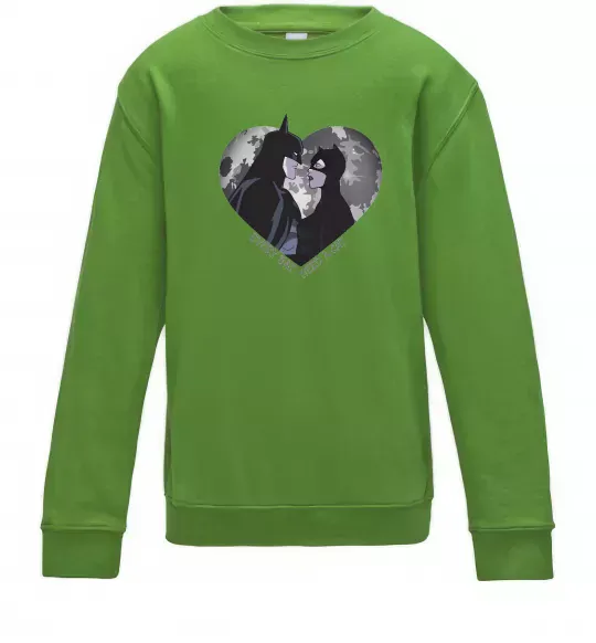 Детский Свитшот Every bat need a cat Лаймовый фото