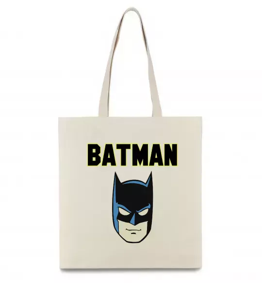 Эко-сумка Batman head Бежевый фото