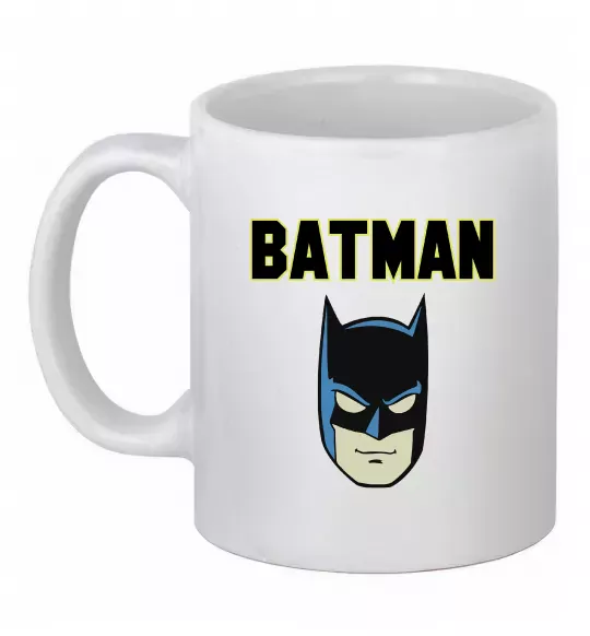 Чашка керамічна Batman head Білий фото