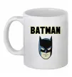 Чашка керамічна Batman head Білий фото