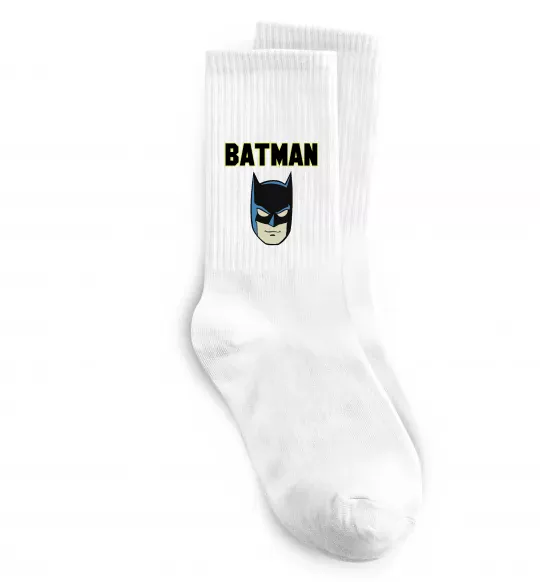 Шкарпетки Batman head Білий фото