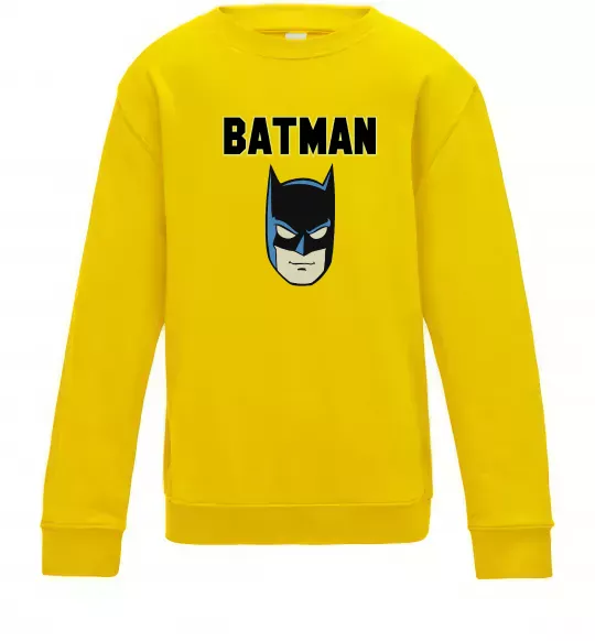 Детский Свитшот Batman head Солнечно желтый фото