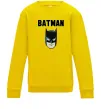 Детский Свитшот Batman head Солнечно желтый фото