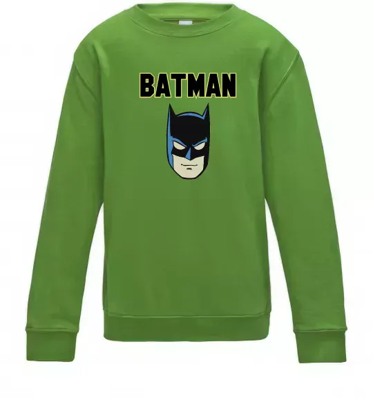 Детский Свитшот Batman head Лаймовый фото