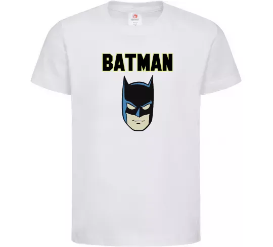 Детская футболка Batman head Белый фото