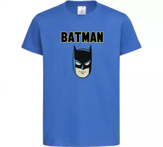 Детская футболка Batman head Ярко-синий фото