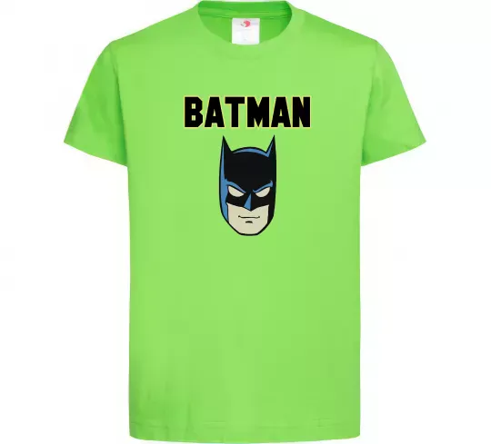 Детская футболка Batman head Лаймовый фото