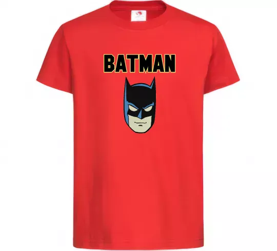 Детская футболка Batman head Красный фото