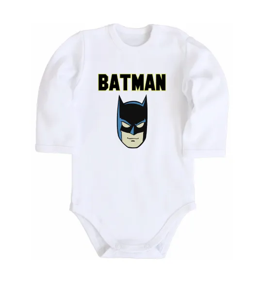 Детский боди Batman head Белый фото