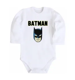Дитячий бодік Batman head Білий фото