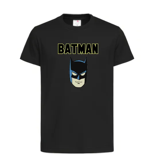 Дитяча футболка Batman head Чорний фото