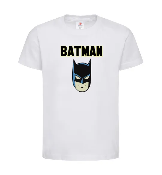 Дитяча футболка Batman head Білий фото