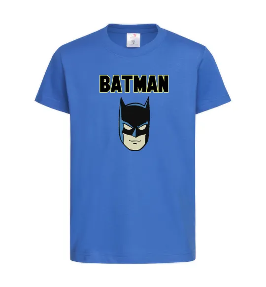 Дитяча футболка Batman head Яскраво-синій фото