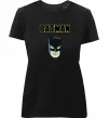Женская премиум футболка Batman head Черный фото