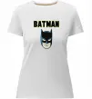 Женская премиум футболка Batman head Белый фото
