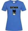 Женская футболка Batman head Ярко-синий Женская футболка Batman head Ярко-синий фото