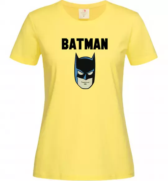 Женская футболка Batman head Лимонный фото