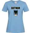Женская футболка Batman head Голубой Женская футболка Batman head Голубой фото