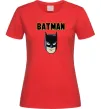 Женская футболка Batman head Красный Женская футболка Batman head Красный фото