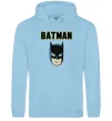 Чоловіча толстовка (худі) Batman head Блакитний фото