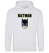 Женская толстовка (худи) Batman head Серый меланж фото