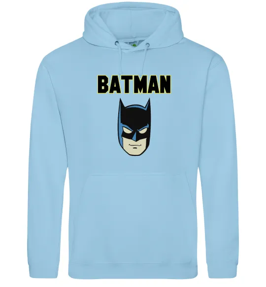 Женская толстовка (худи) Batman head Голубой фото