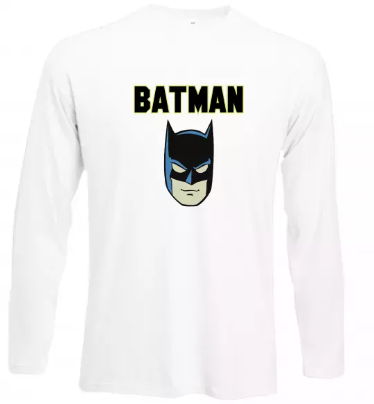 Лонгслів Batman head Білий фото