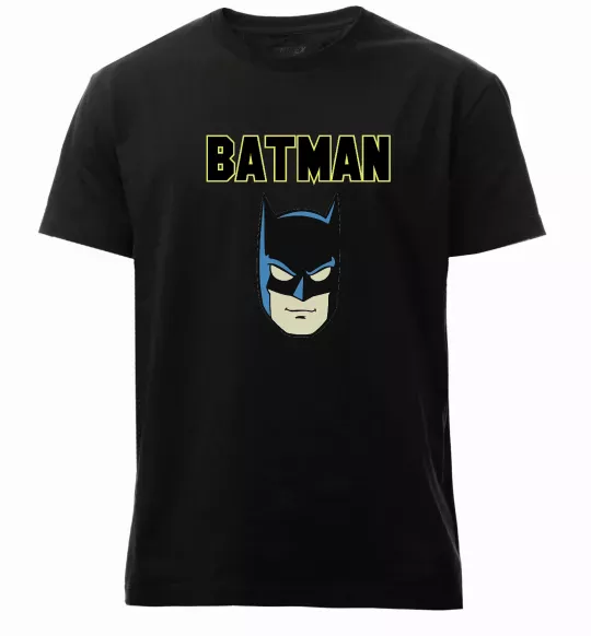 Чоловіча преміум футболка Batman head Чорний фото