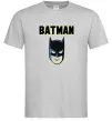 Мужская футболка Batman head Серый фото