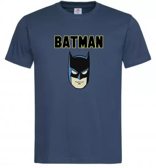 Мужская футболка Batman head Темно-синий фото