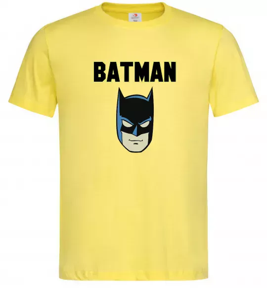 Мужская футболка Batman head Лимонный фото