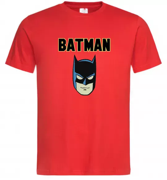 Мужская футболка Batman head Красный фото