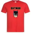 Мужская футболка Batman head Красный фото