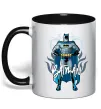 Чашка с цветной ручкой Batman повний зріст Черный фото