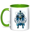 Чашка с цветной ручкой Batman повний зріст Лаймовый фото