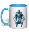 Чашка с цветной ручкой Batman повний зріст Голубой фото