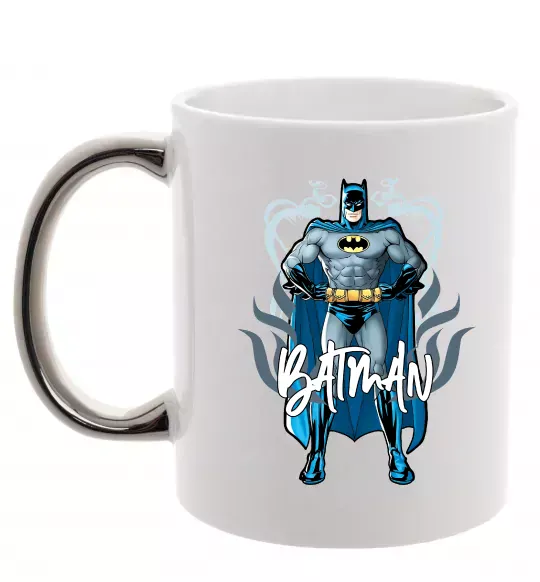 Чашка с цветной ручкой Batman повний зріст Серебро фото