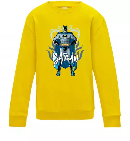 Дитячий світшот Batman повний зріст Сонячно жовтий фото