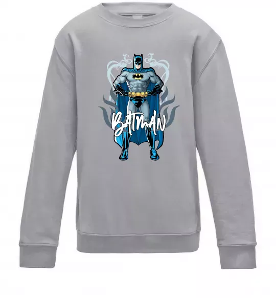 Дитячий світшот Batman повний зріст Сірий меланж фото