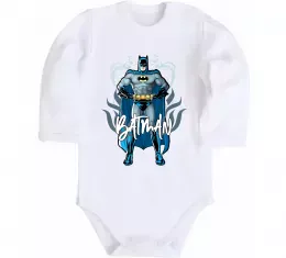 Детский боди Batman повний зріст Белый фото