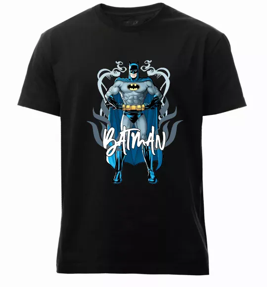 Чоловіча преміум футболка Batman повний зріст Чорний фото