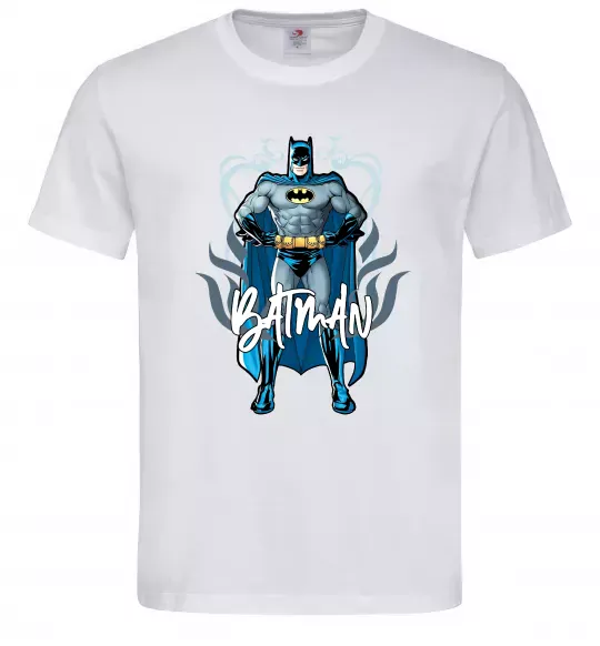 Чоловіча футболка Batman повний зріст Білий фото