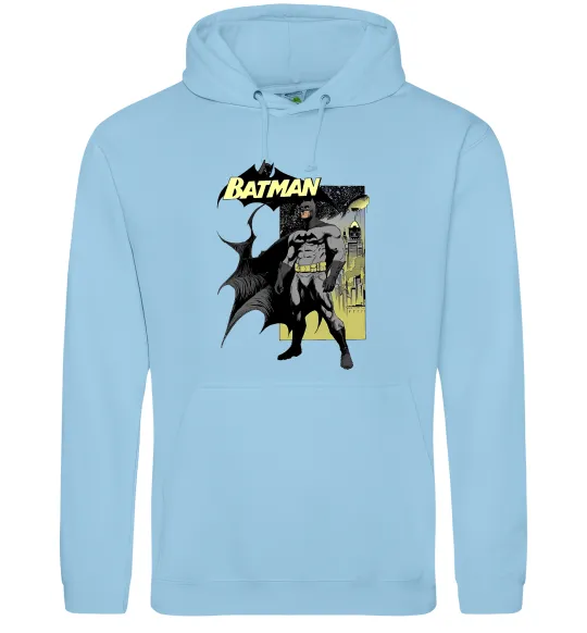Мужская толстовка (худи) Комікс Бетмен Голубой фото