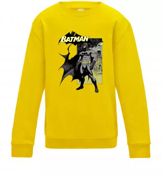 Детский Свитшот Комікс Бетмен Солнечно желтый фото
