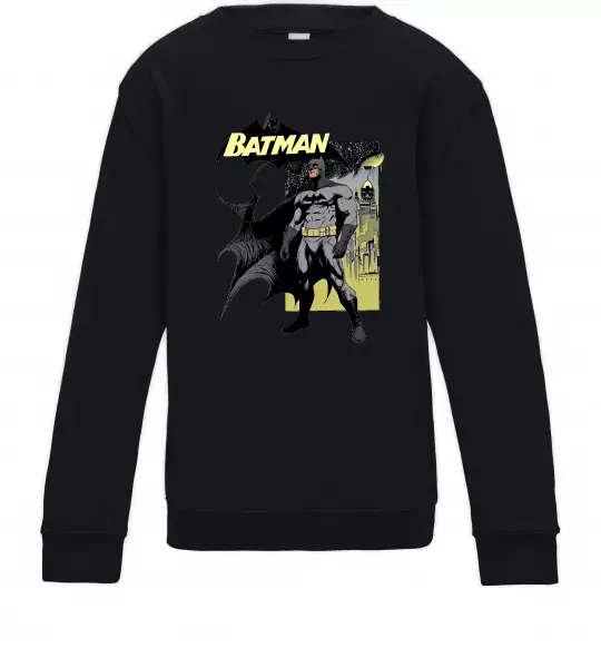 Детский Свитшот Комікс Бетмен Черный фото