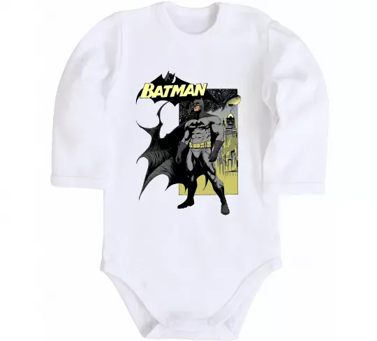Детский боди Комікс Бетмен Белый фото