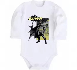 Детский боди Комікс Бетмен Белый фото