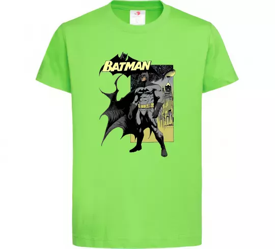 Детская футболка Комікс Бетмен Лаймовый фото