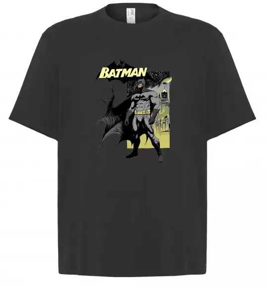 Футболка Оверсайз Комікс Бетмен Черный фото
