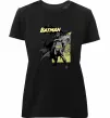 Жіноча преміум футболка Комікс Бетмен Чорний фото